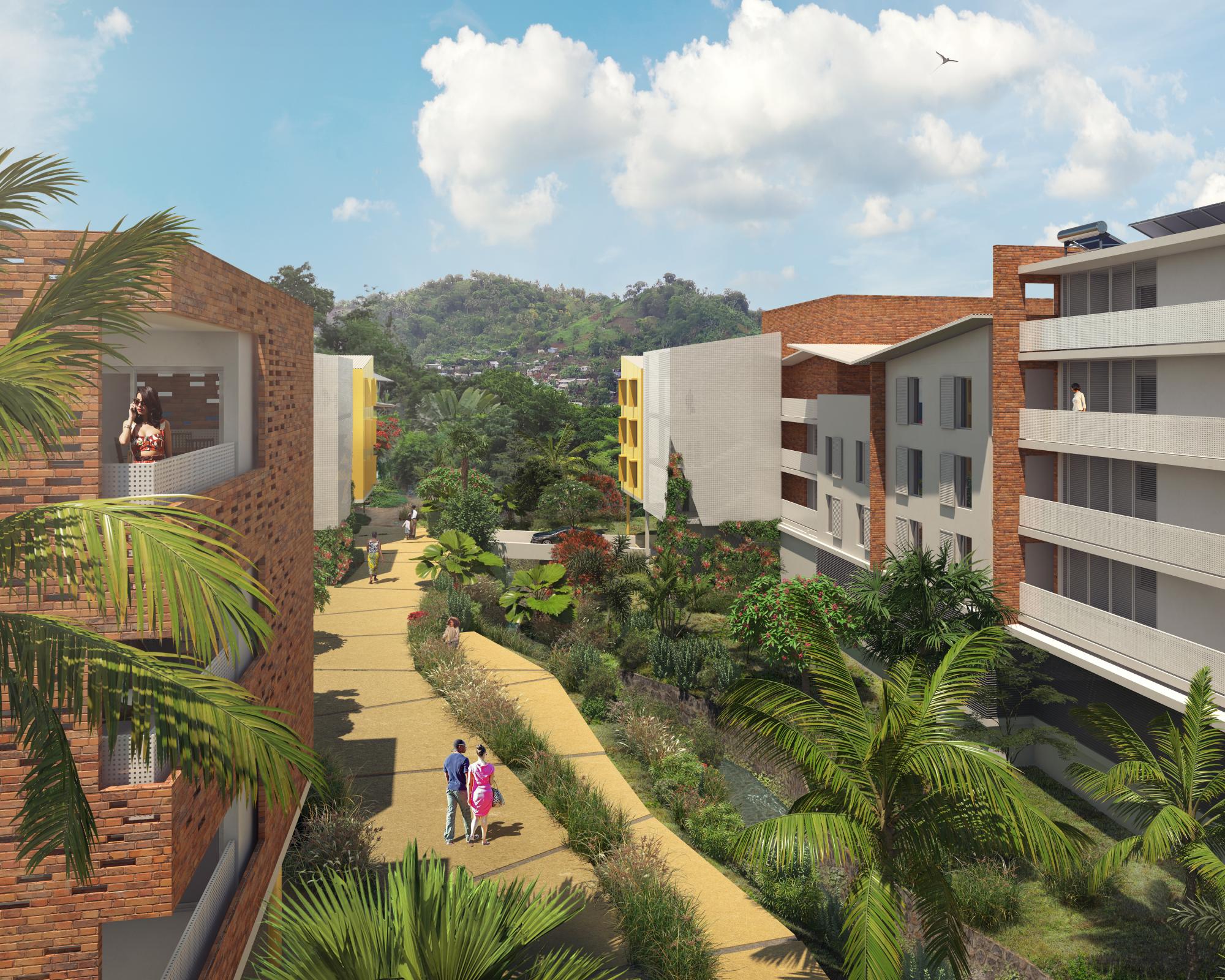 46 logements, bureaux et commerces à Cavani - Mayotte