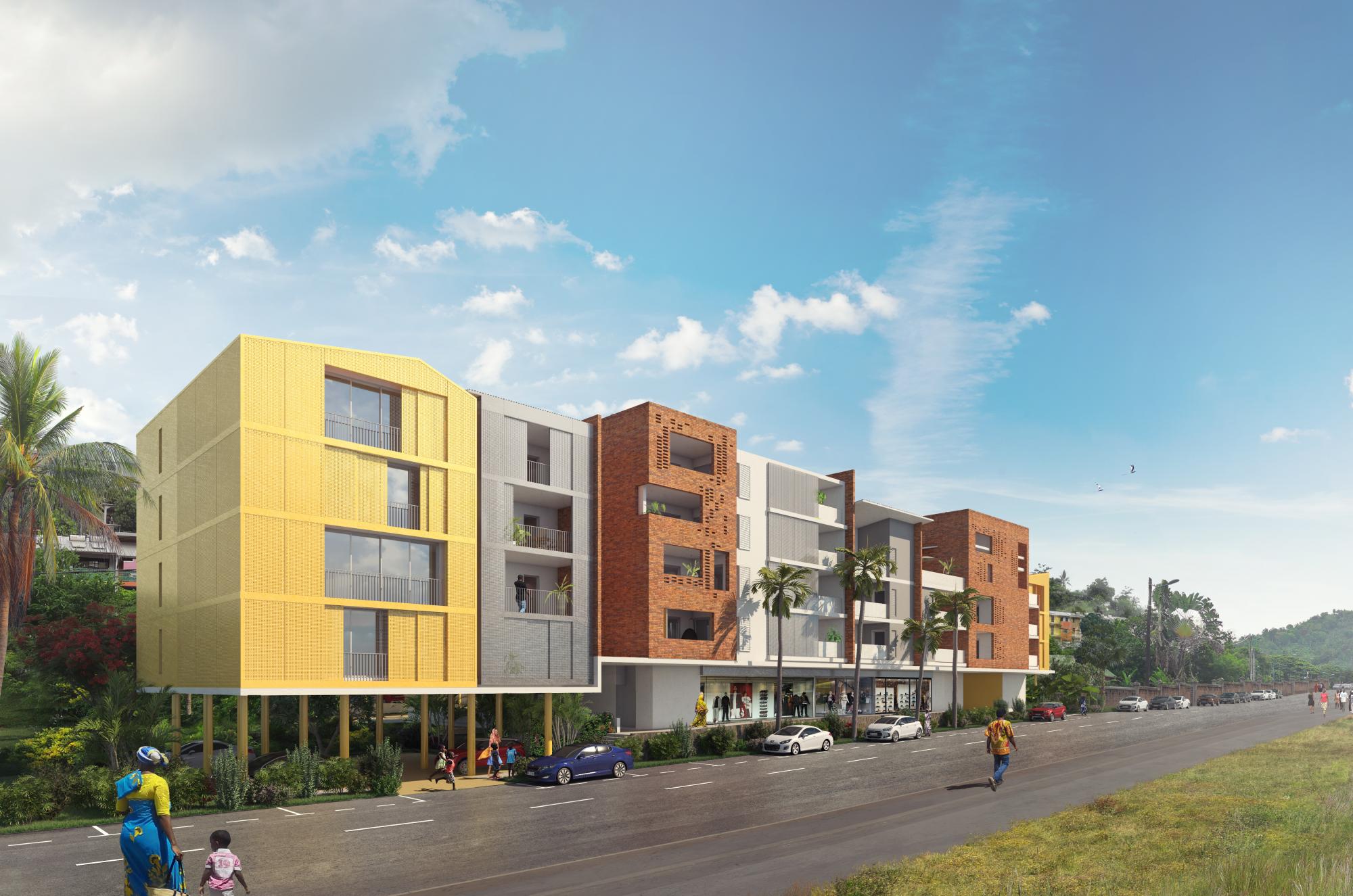 46 logements, bureaux et commerces à Cavani - Mayotte