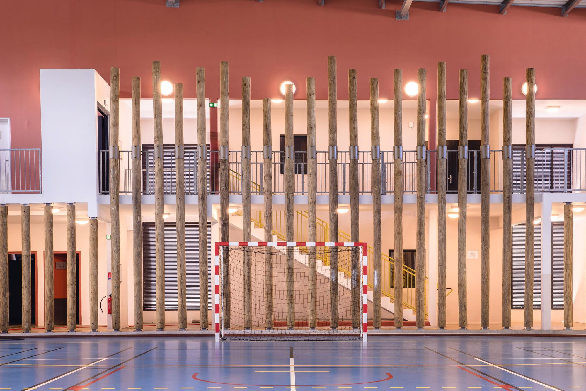 Le gymnase du collège Hégésippe Hoareau - Saint Louis